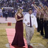 Chloe Chedester was escorted by father Jeff Chedester at Friday night's Homecoming halftime ceremony.